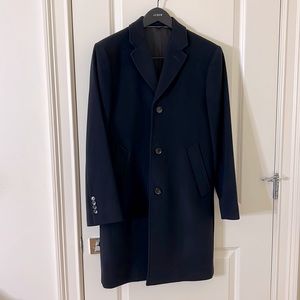 Jcrew mens Navy ludlow coat in wool cashmere size 34/S